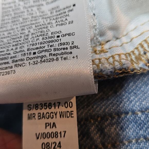 Old Navy Baggy Wide Leg Jean Blue Size 12 - Picture 7 of 7